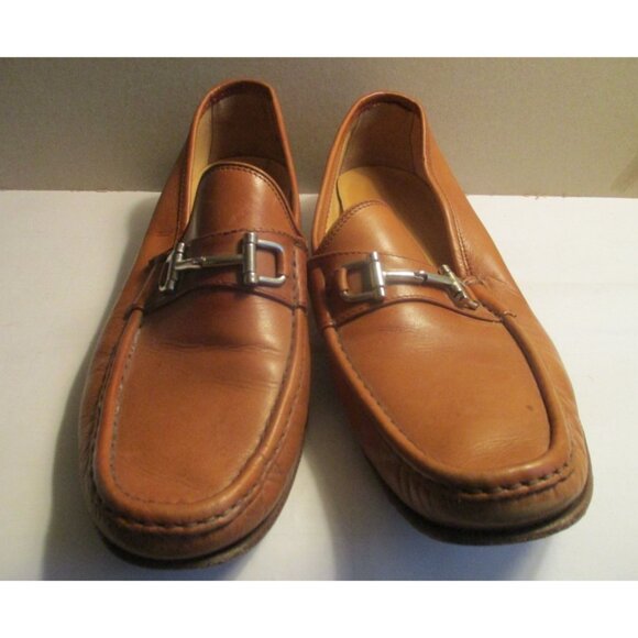 *Mercanti Fiorentini Mens Brown Loafers Leather Slip-On Horsebit - Size 10.5M main image 8